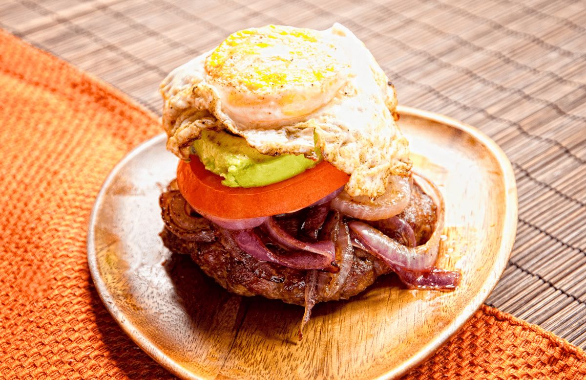 Chorizo Burgers With Fried Egg and Onions – Paleo Leap