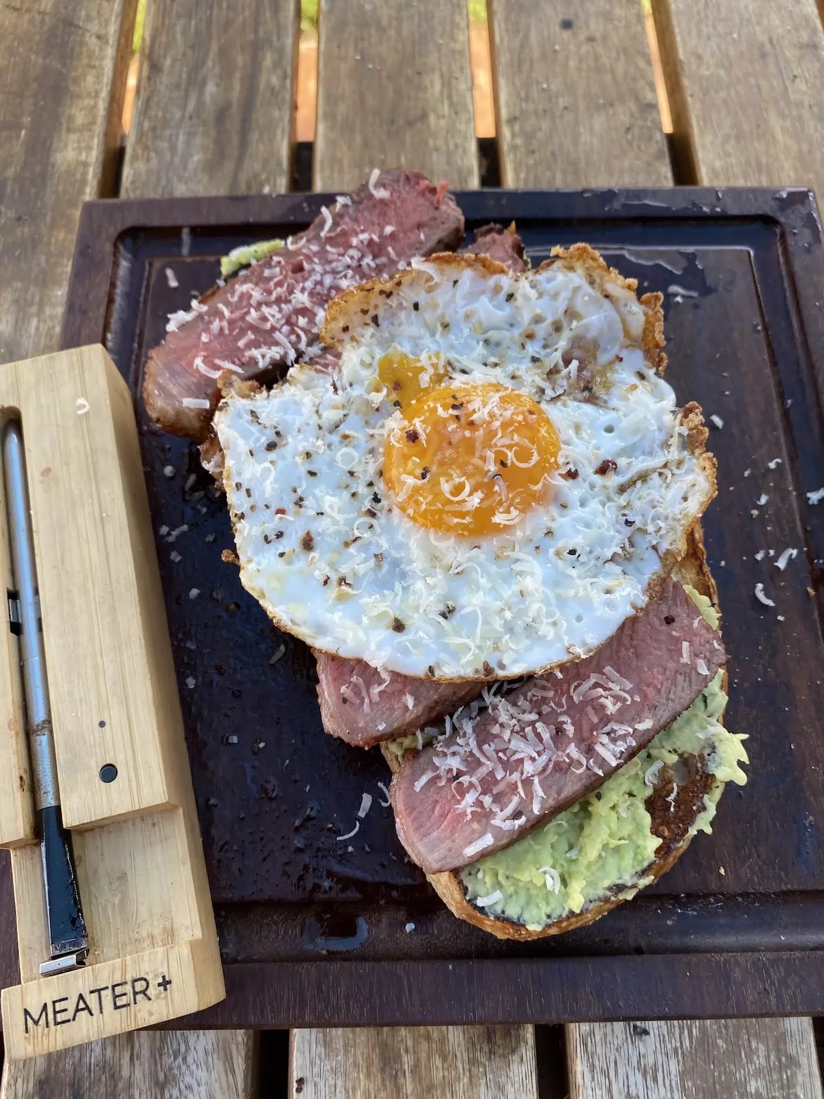 Grilled Steak & Eggs with Avocado
