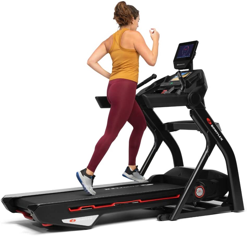 Woman Running on a Bowflex Treadmill